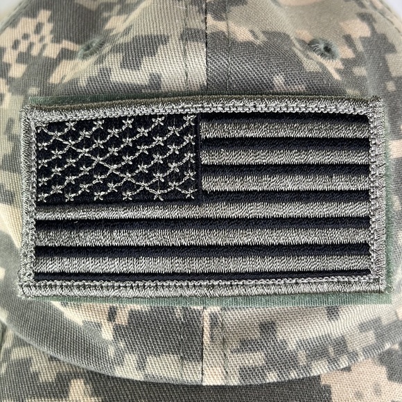 Digital Camo Velcro Patch Adjustable Hat - Picture 3 of 6